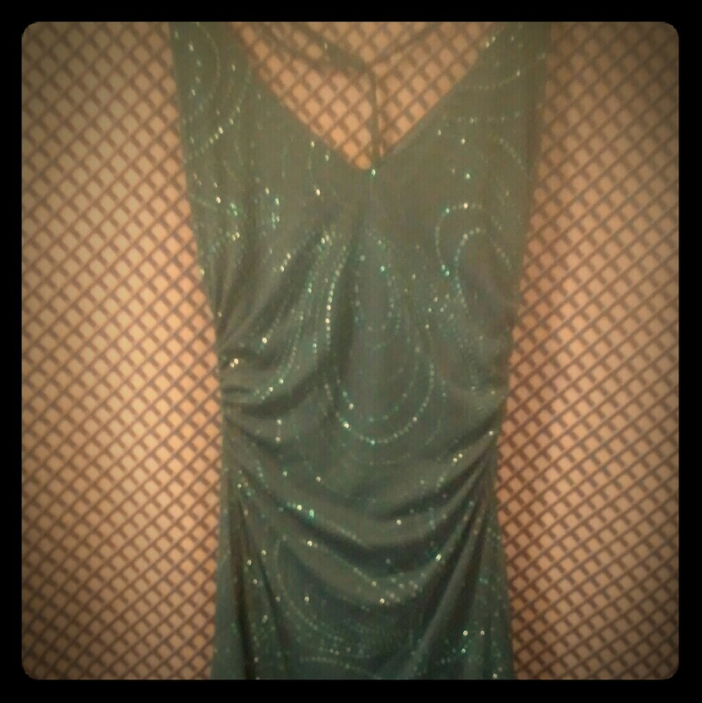 Blue sparkled dress